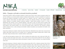 Tablet Screenshot of nika-casopis.cz
